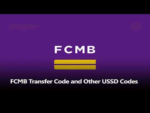 How to use FCMB USSD Codes for various transactions #fcmb #bank........