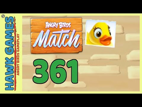Angry Birds Match ⭐ Level 361 - Walkthrough, No Boosters