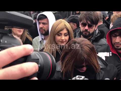 Səidə atasının nəşinə sarılıb göz yaşı tökdü, ürəyi getdi