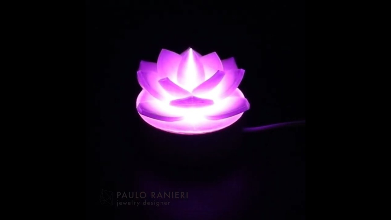 LOTUS FLOWER DESK LAMP 3D Print Model