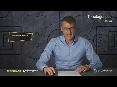 Speltips: Udinese - Juventus & Lazio - Cagliari 23/7