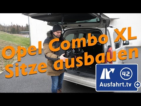 Removing seats in a 2019 Opel Combo Life XL
