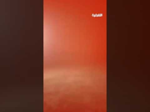 فيديو | عاصفـة ترابية حمراء تغطي سماء قضاء سنجار