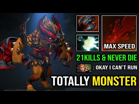 TRUE SPEED [Bloodseeker] Absolutely Crazy Monster Totally Destroyed with 21Kills & Zero Death DotA 2