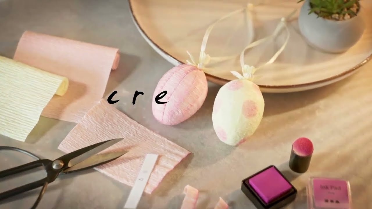 Creativ Company Bastelset Mini Krepppapier Eier