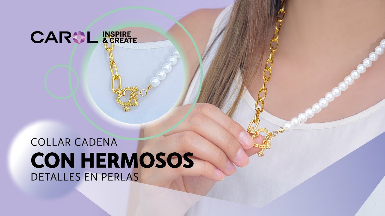 ✨CÓMO HACER COLLAR CADENA CON HERMOSOS DETALLES EN PERLAS✨