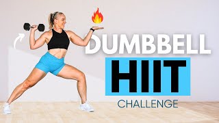 20 Minute Dumbbell HIIT Challenge