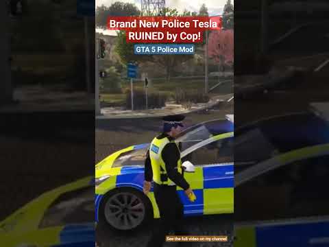 Police Tesla RUINED by Bad Cop! | GTA 5 British Police Mod - LSPDFR UK