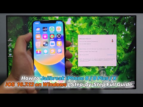 How to Jailbreak iPhone 8 / 8 Plus / X iOS  16.7.12 on Windows | Step-by-Step Full Guide