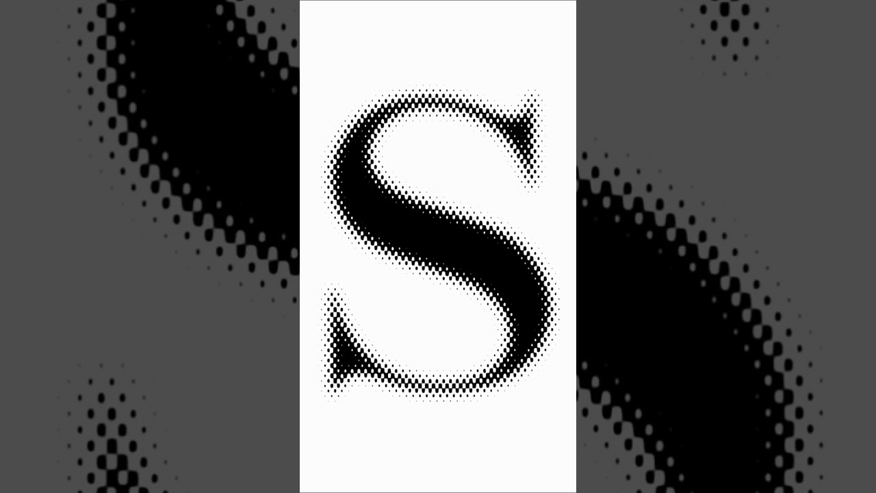 Canva Text Effect: Halftone Style! #canva