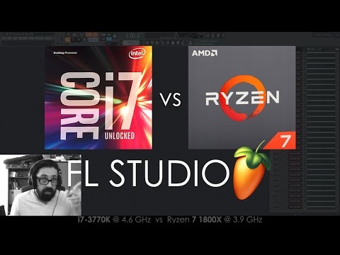 FL Studio | Sacco on Core i7 vs Ryzen 7 1800X CPU Performance for Music Production