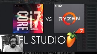 FL Studio | Sacco on Core i7 vs Ryzen 7 1800X CPU Performance for Music Production