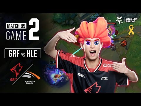 GRF vs HLE | Match89 Game2 H/L | 2020 LCK Spring