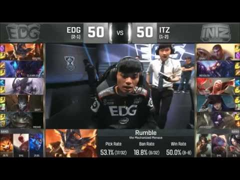 LOL championship 世界大賽  2016/10/8  Game 1  EDG VS ITZ