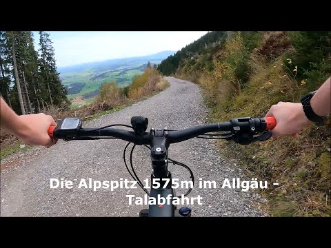 Die Alpspitz 1575m im Allgäu - Talabfahrt
