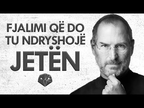 "QËNDRO I URITUR, QËNDRO QESHARAK." - Steve Jobs