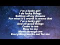 Lucky Girl Carlina Lyrics All Good Things Come To Me Flow To Me Move Through Me