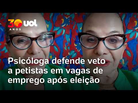 Psicóloga defende não contratar petistas após vitória de Lula no 2º turno: ‘Questão de valores’