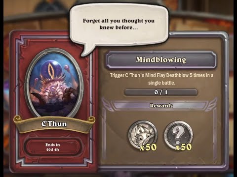 C'Thun Event Task 4: Mindblowing - Five Deathblows - Free to Play Guide - Hearthstone Mercenaries