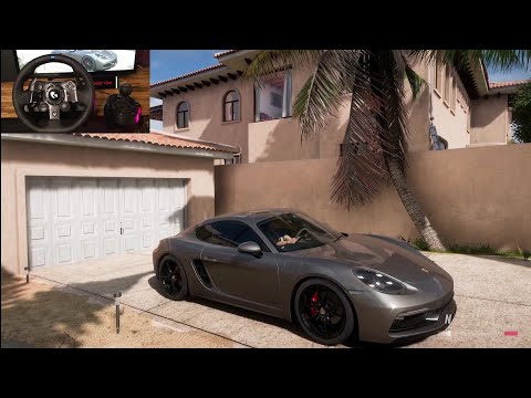Porsche 718 Cayman GTS - Forza Horizon 5 - Logitech G923 Steering Wheel gameplay