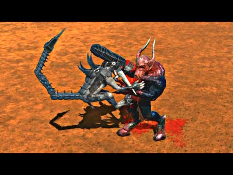 Alien (Xenomorph) vs All Strong Creatures - Animal Revolt Battle Simulator