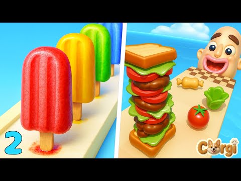 Popsicle Stack VS Sandwich Runner - All Levels Satisfying Walkthrough Gameplay Part 2