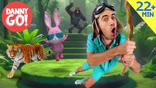 Gorillas, Tigers, Rabbits + more! ๐ฆ๐ฅ๐ฐ Animal Dance Compilation | Danny Go! Songs for Kids Gorillas, Tigers, Rabbits + more! ๐ฆ๐ฅ๐ฐ Animal Dance Compilation | Danny Go! Songs for Kids