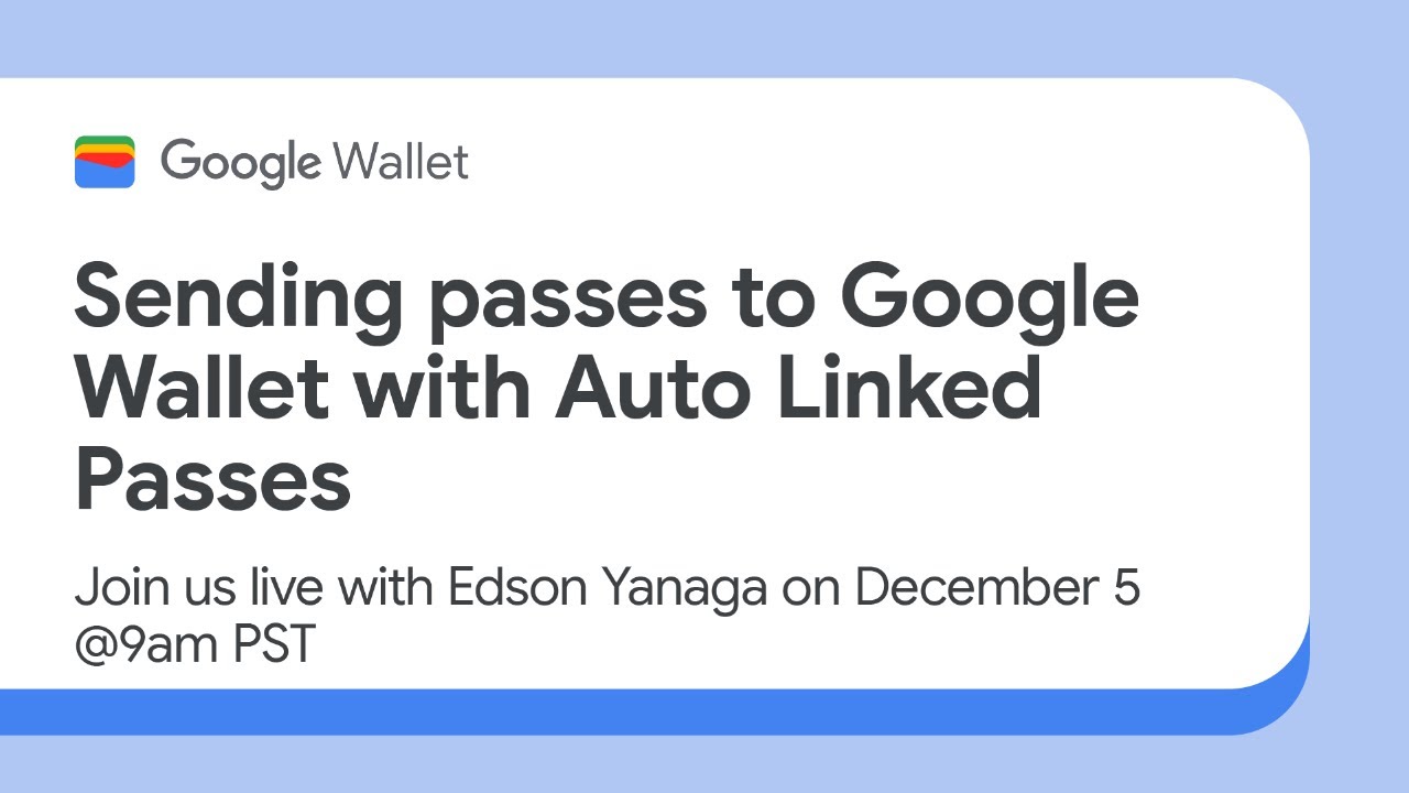 Sending passes to Google Wallet with Auto Linked Passes