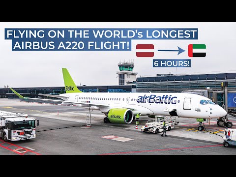 TRIPREPORT | airBaltic (ECONOMY) | Riga - Abu Dhabi | Airbus A220-300