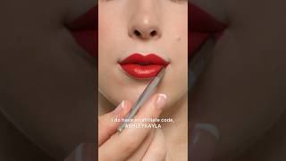 Classic red lipstick swatch ❤️❤️ #lipstick #lipswatch