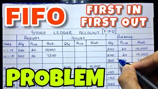 Download Lagu FIFO Method (First In First Out) Store Ledger Account- Problem - BCOM / BBA - By Saheb Academy Thumbnail