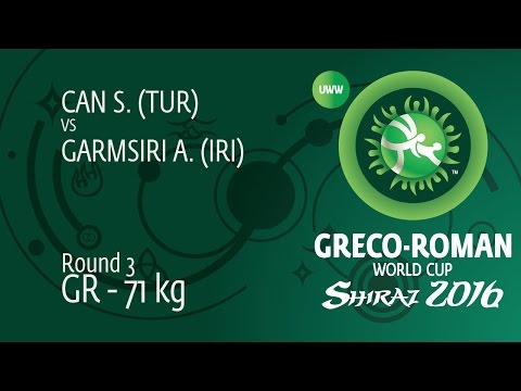Round 3 GR - 71 kg: A. GARMSIRI (IRI) df. S. CAN (TUR), 5-1