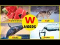 Learn ABC Words With Alphabet W | Pronunciation For Kids #learnalphabets #words #phonics #forkids