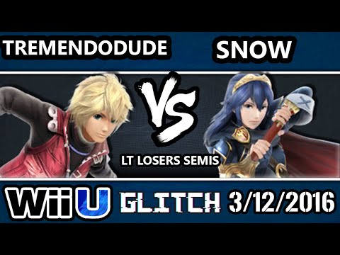 Glitch Low Tiers - InC | Snow Vs. ATR | TremendoDude (Shulk) SSB4 Losers Semis  - Smash Wii U
