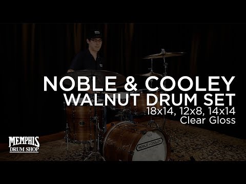 Noble & Cooley Walnut Drum Set 18/12/14 - Clear Gloss  (FGW121418CGCH-018)