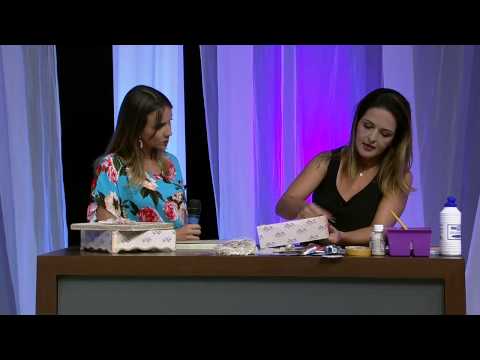 Mulher.com 23/01/2015 - Caixa com scrap decor por Marisa Magalhães - Parte 1