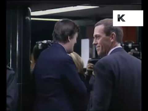 1990s Stephen Fry and Hugh Laurie arrive at premiere
