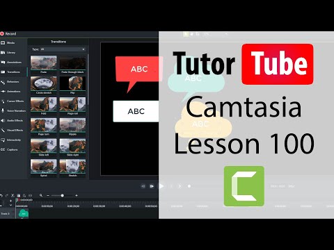 Camtasia Tutorial Lesson 1 Interface