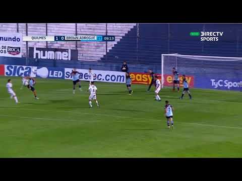 Gol de #Quilmes: Blanco pone el 1-0 sobre #Brown
