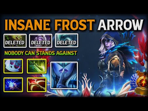 INSANE FROST ARROW Carry Drow Ranger | Daedalus + Butterfly Build | 100% Just Stand & Shot DotA 2