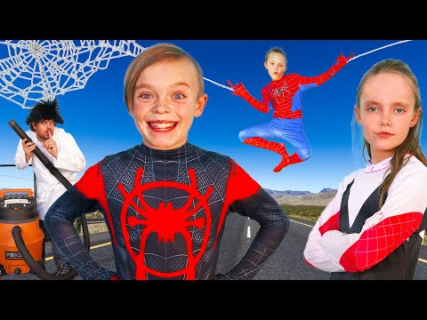 Spiderman Vs Sneaky Villain!  Superhero Showdown to get Powers Back!