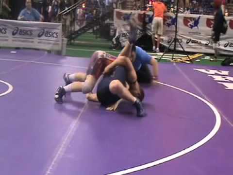 Junior Freestyle 135  Simon Kitzis (MA) pin Mike Buhl (MN)