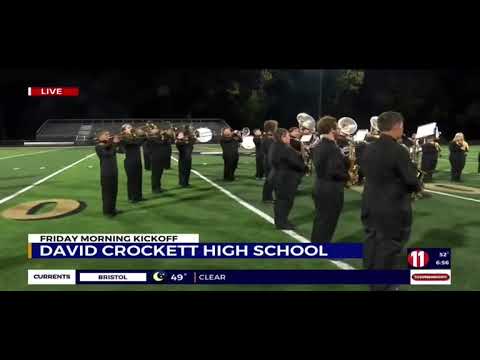 David Crockett Marching Band Friday morning kickoff