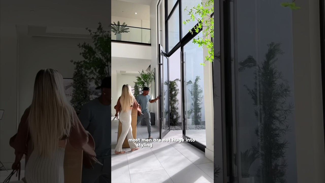 My husband Designed our home in modern organic home decor #shorts #homedecor