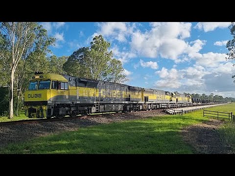 Qube Steel Train 1WB7 at Leeville QL008, QL005, QL009 03/01/2022