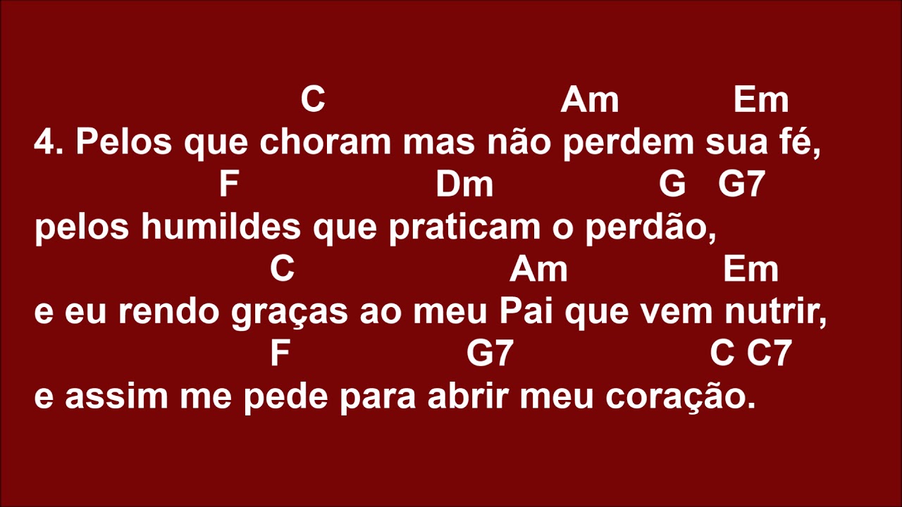[COMUNHÃO] POR ESTA PAZ (TOMAI, COMEI)