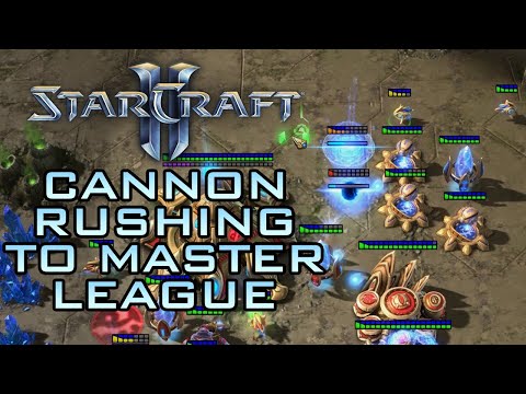 Starcraft 2 - cannon rushing to master league
