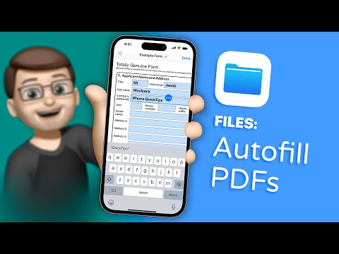 Autofill PDF Forms on your iPhone with using the Files app