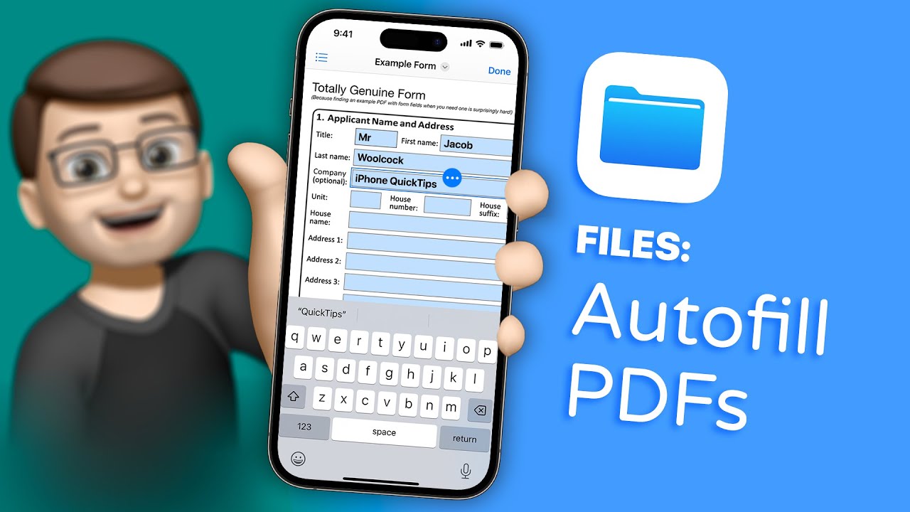 Autofill PDF Forms on your iPhone with using the Files app