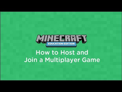 How to Host and Join a Multiplayer Game in Minecraft Education